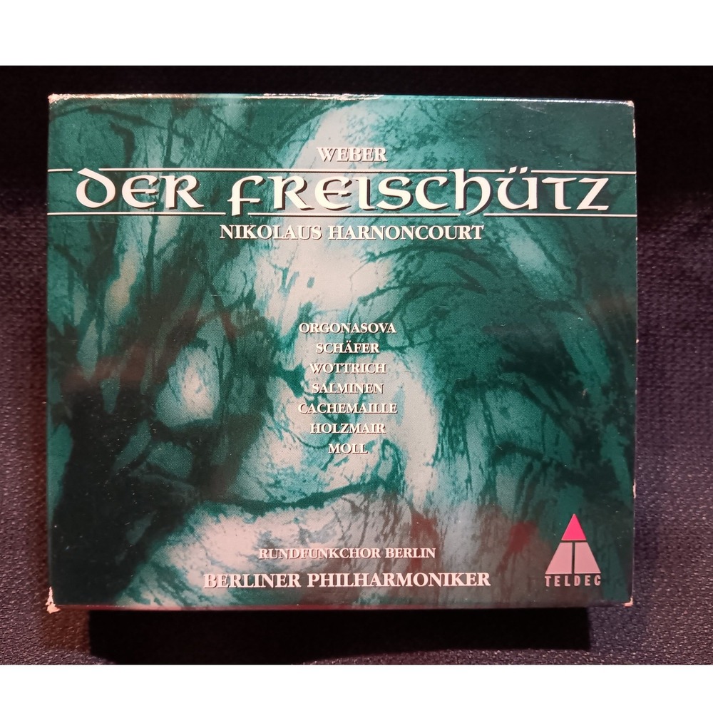 Weber: Der Freischütz 2 CD Set 1996 Nikolaus Harnoncourt Berliner Phil w/Booklet